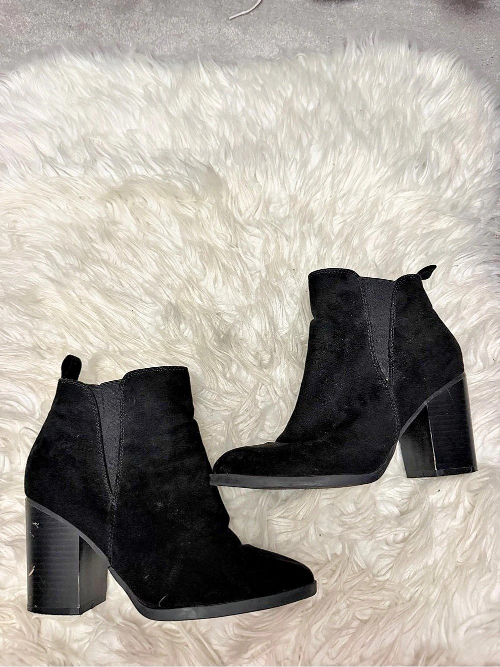 Black Block Heel Ankle Boots